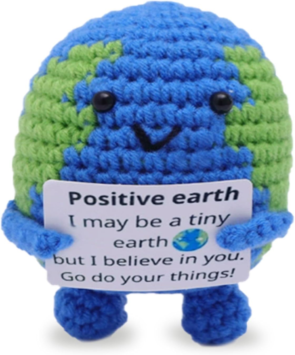 Valentines Day Decor, Funny Earth Decor Gift for Women Men, Earth Doll with Inspirational Card, Birthday Christmas Mother's, Desk Decorations Accessories