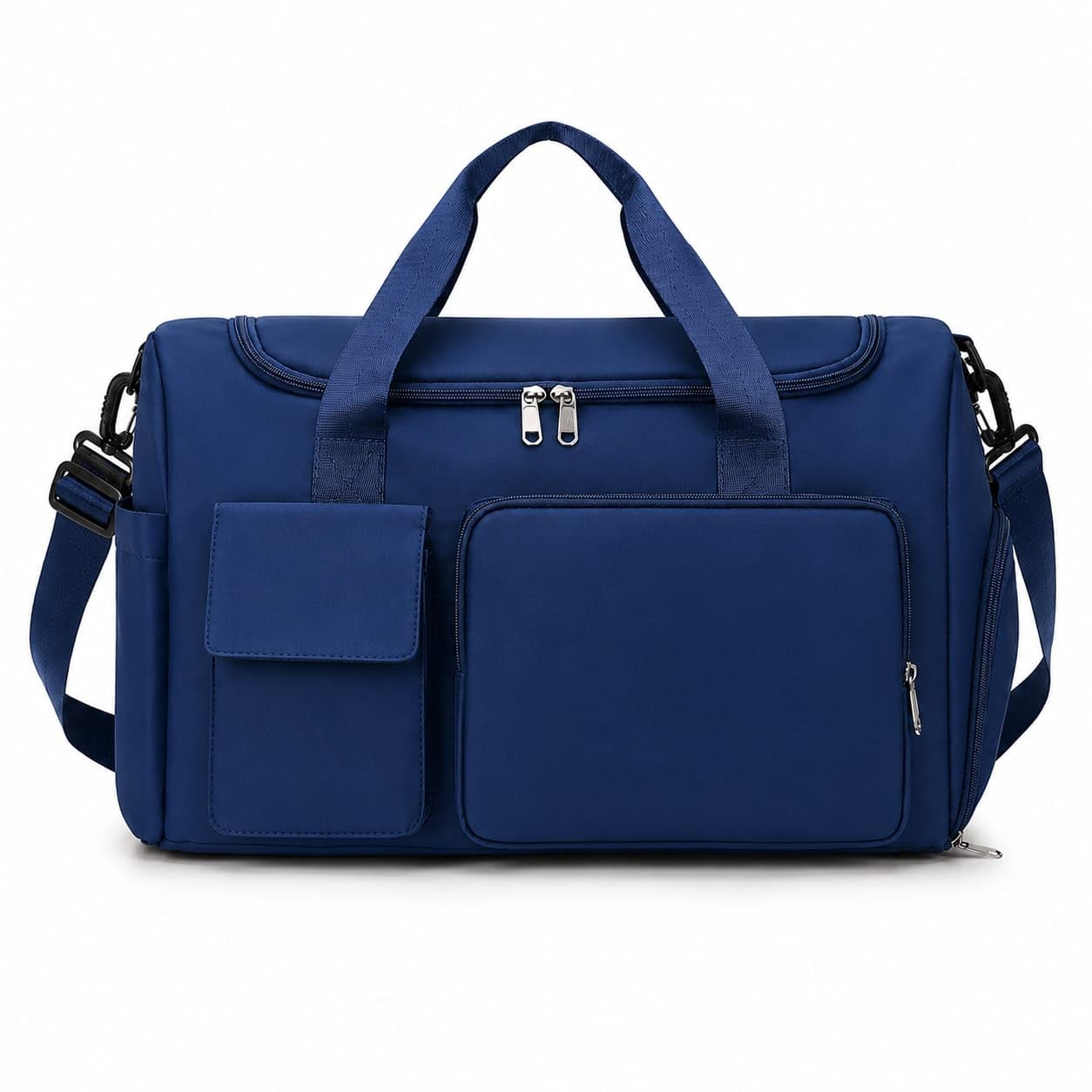 zhirk Premium Blue Travel Duffel Bag with Multi-Pocket Storage & Shoe Compartment (Blue)-picture-47