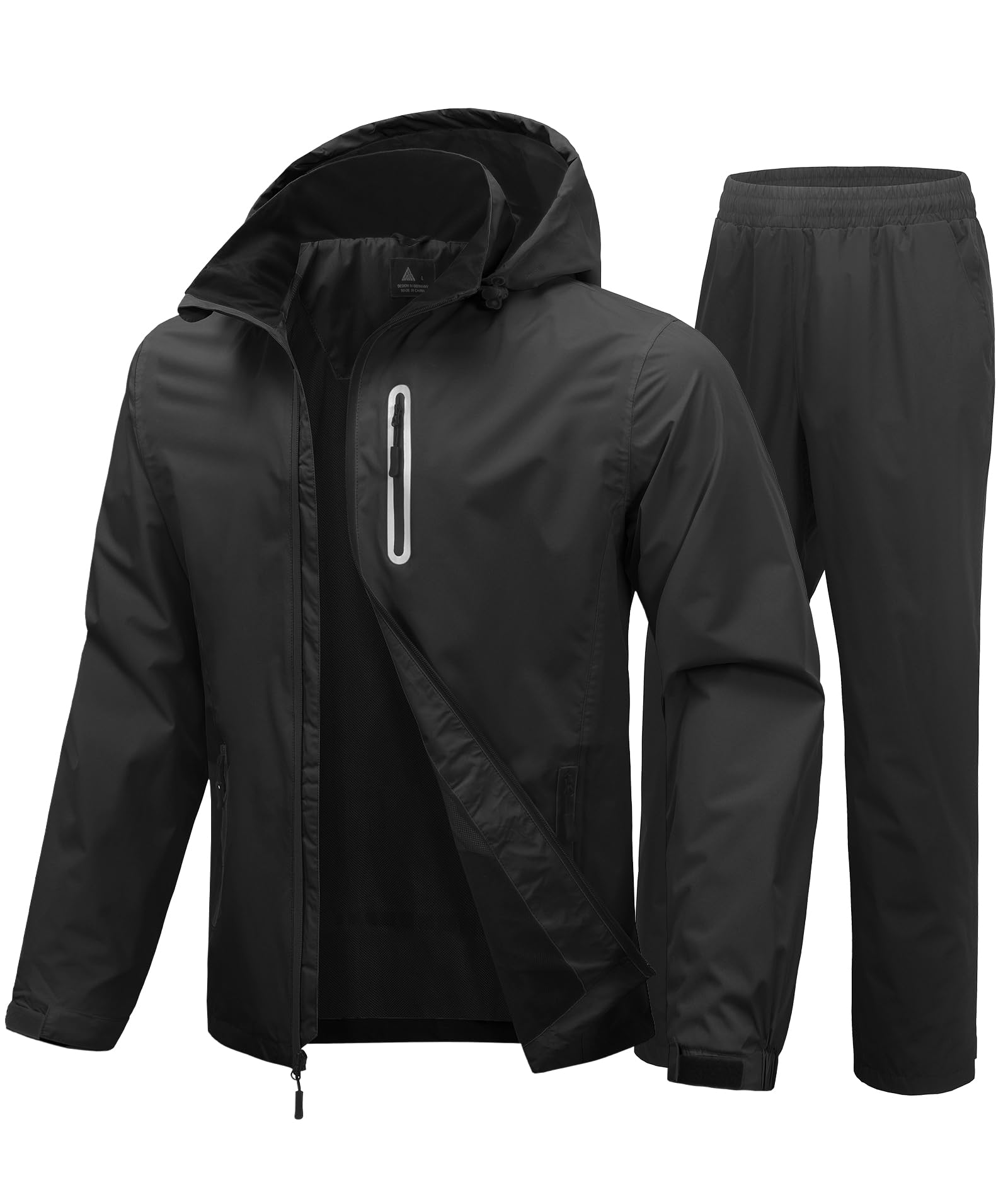 Men Women Rain Suits Waterproof Lightweight Rain Gear Jacket and Pants for Golf, Hiking, Travel