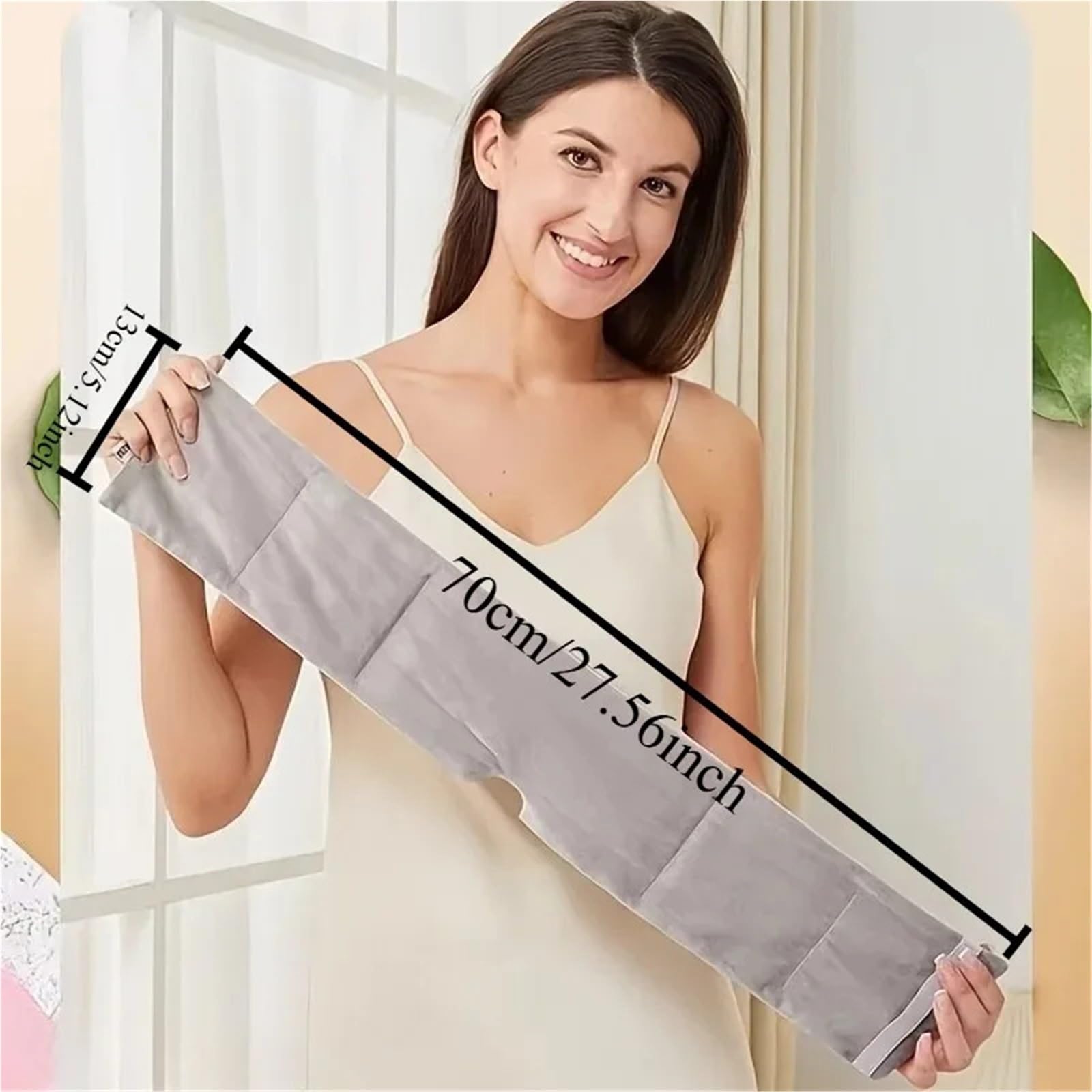 Gewichtete Augenmaske Beschwerte Schlafmaske for Männer und Frauen, die nach Hause reisen(Black ice silk)