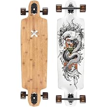 Arbor Bamboo Dropcruiser K Darmaeva 38 Complete Longboard Skateboard Double Drop Cruiser Board with Paris 180mm Trucks, 69mm 78A Easyrider Wheels, ABEC 7 Bearings Carving, Commuting & Freeride