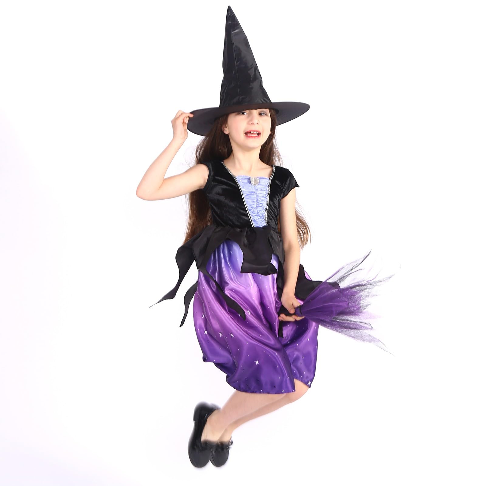 Amazon.co.jp: [Shopyruder] 魔女 コスプレ 子供 ドレス 魔法使い 衣装