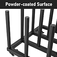 Vista 5 de Estante de almacenamiento de vinilo, soporte de rollo de vinilo de capacidad para 16 rollos, soporte de almacenamiento de rollos de núcleo redondo