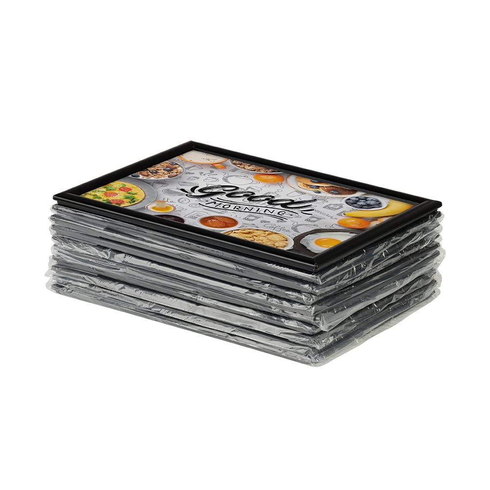 Generisch Vorteilspack 10 x Bilderrahmen Klapprahmen Plakatrahmen aus Aluminium/Kunststoff schwarz matt im Set - DIN A3 - Geschenkidee für Familien - Fanposter