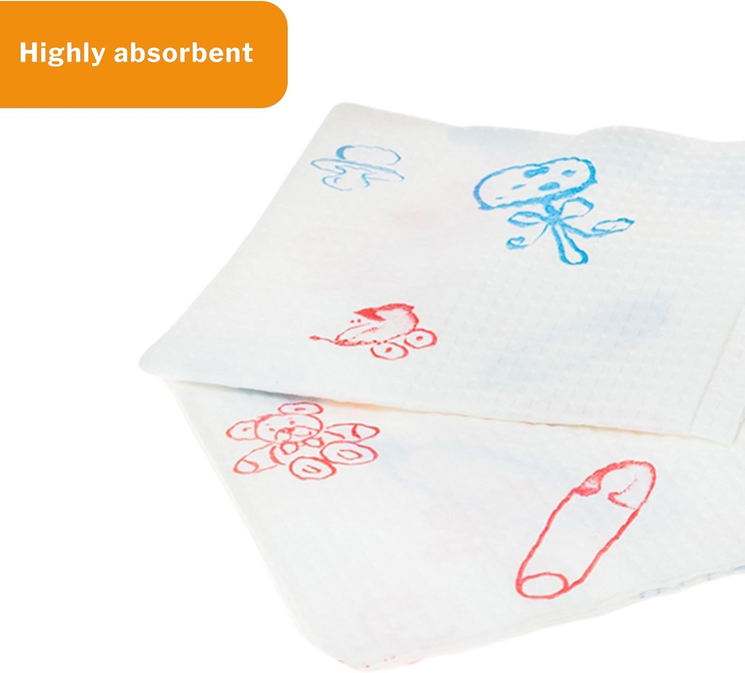 McKesson Baby Scale Liner Drape, 2-Ply Tissue, 25 in x 13 in, 250 Count, 1 Pack