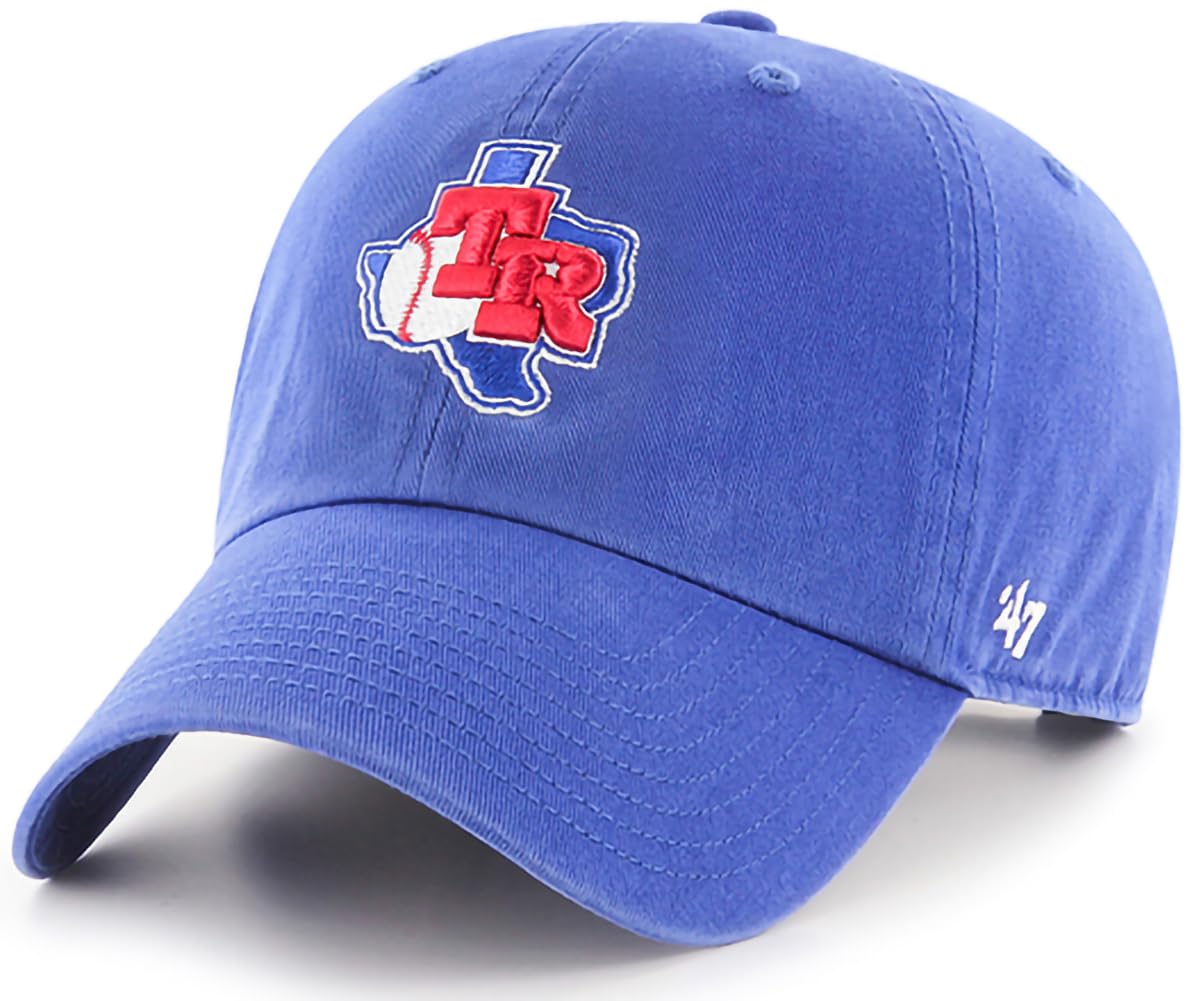 '47 MLB Cooperstown Clean Up Adjustable Hat Cap, Adult One Size, Texas Rangers - Blue, One size — image 1