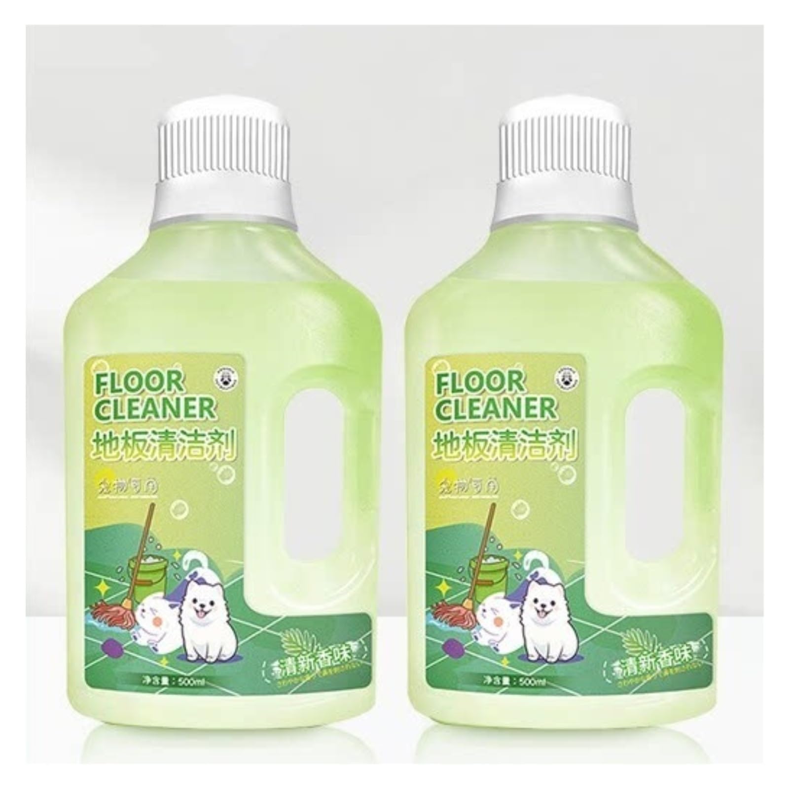 Limpiador De Suelos Para Mascotas, Limpiador De Suelos De 500ml, Limpiador Multiusos Para Suelos De Madera Y Baldosa, Adecuado Para Hogares Con Perros Y Gatos(2pc)