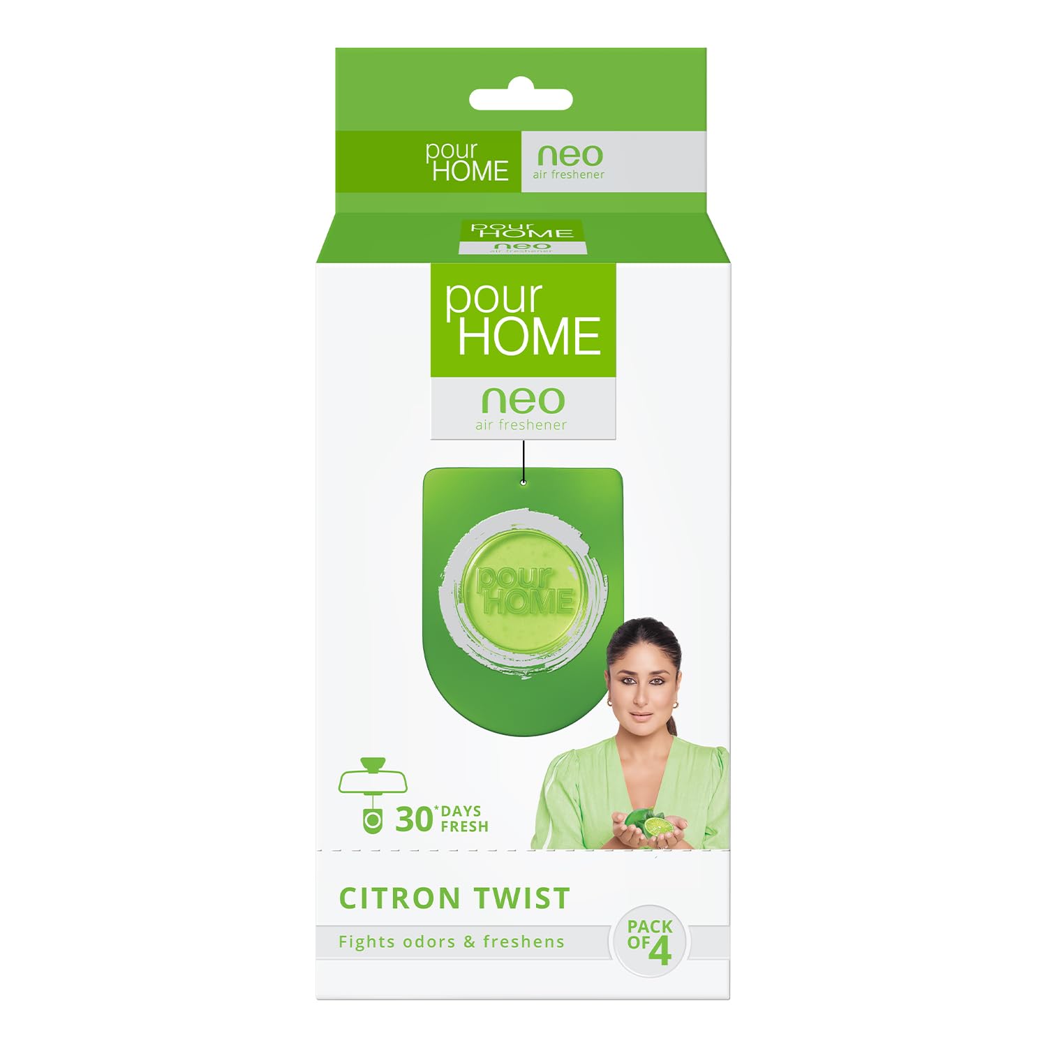 POUR HOME Lemon Diffuser Set Neo Citron Twist Air Freshener Pack of 4 (30g Each) – Odor Eliminator, Long-Lasting Fragrance (4 x 7.5 g)-picture-29