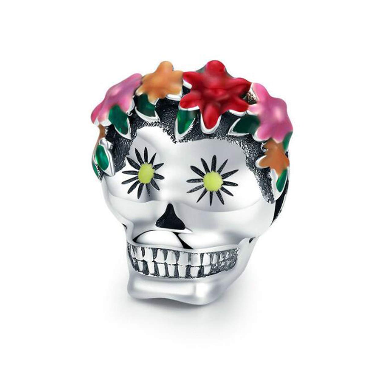 Abalorios de Halloween de calavera para pulseras de mujer en fiestas temáticas 6