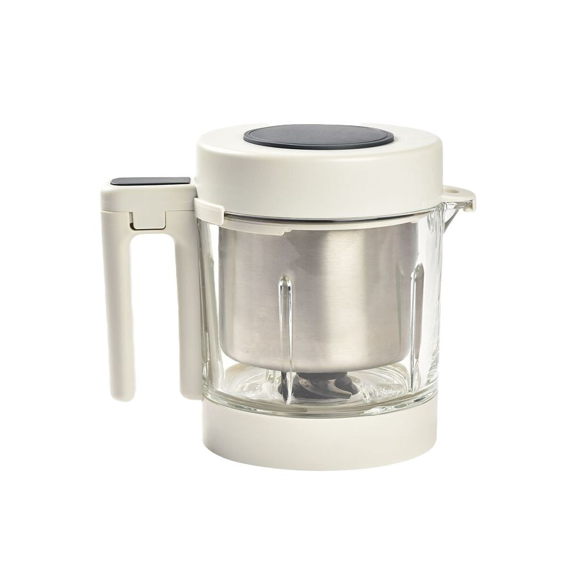 BÉABA Babycook Smart Babynahrungszubereiter 2.25L Edelstahlkorb Glasschüssel Dampfgaren Touchscreen App Anthrazit