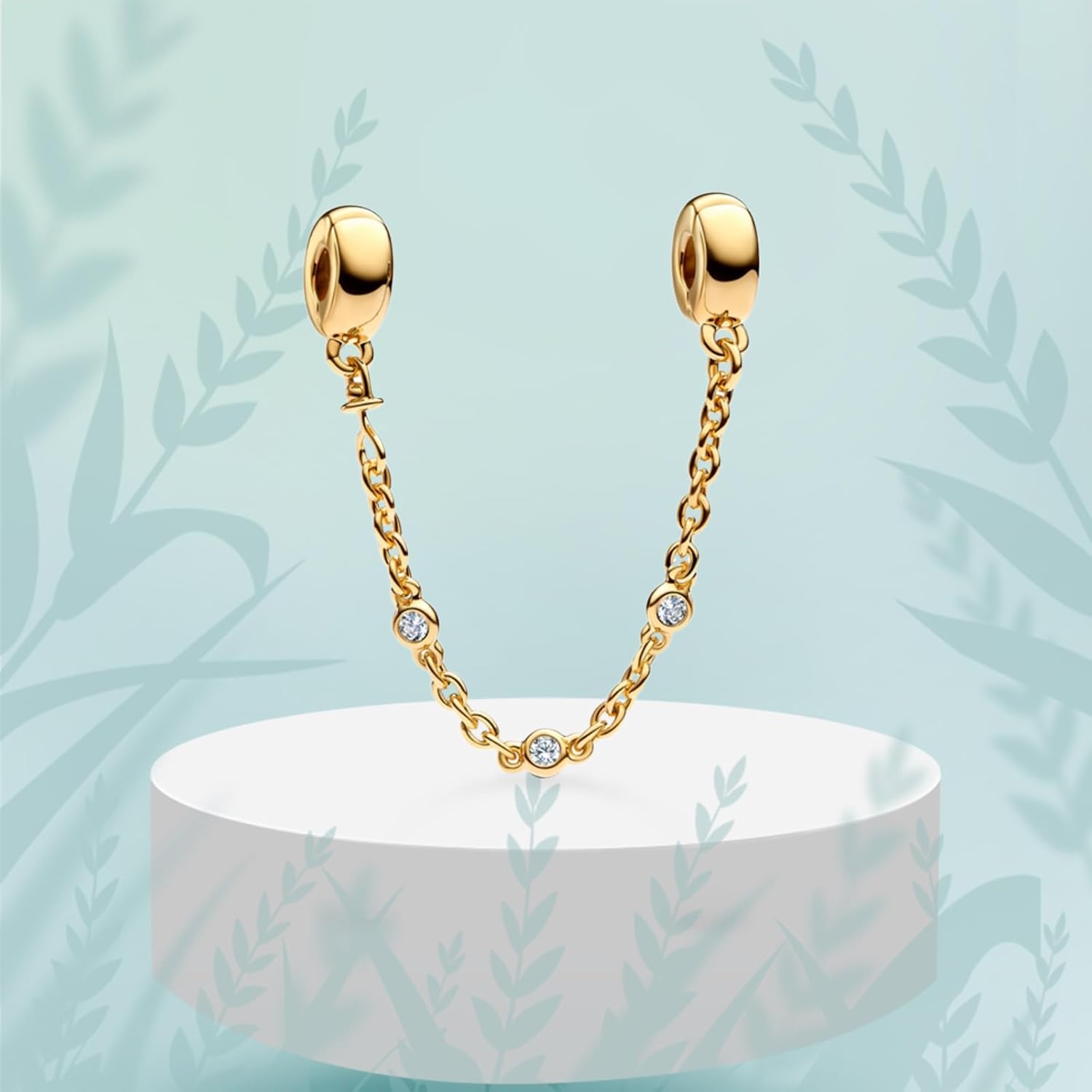 Golden Safety Chain 925 Sterling Silver Fit Women's Bracelet Birthday Jewelry Gift For Friends Family - Image 4