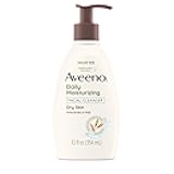 Daily Moisturizing Facial Cleanser for Dry Skin, Gentle Face Cleanser with Soothing Oat for Skin that Feels Soft & Supple, Removes Dirt, Oil and Impurities, Fragrance Free, 12 FL OZ