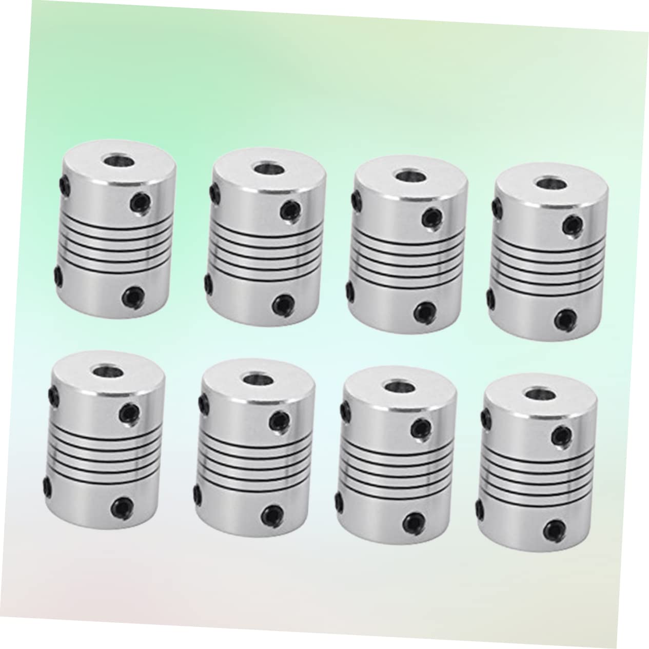 24 pièces accouplement à soufflet accouplement de faisceau accouplement d'arbre flexible accouplement d'entraînement flexible accouplement flexible sûr dé à coudre moteur pas à pas servomoteur pas à