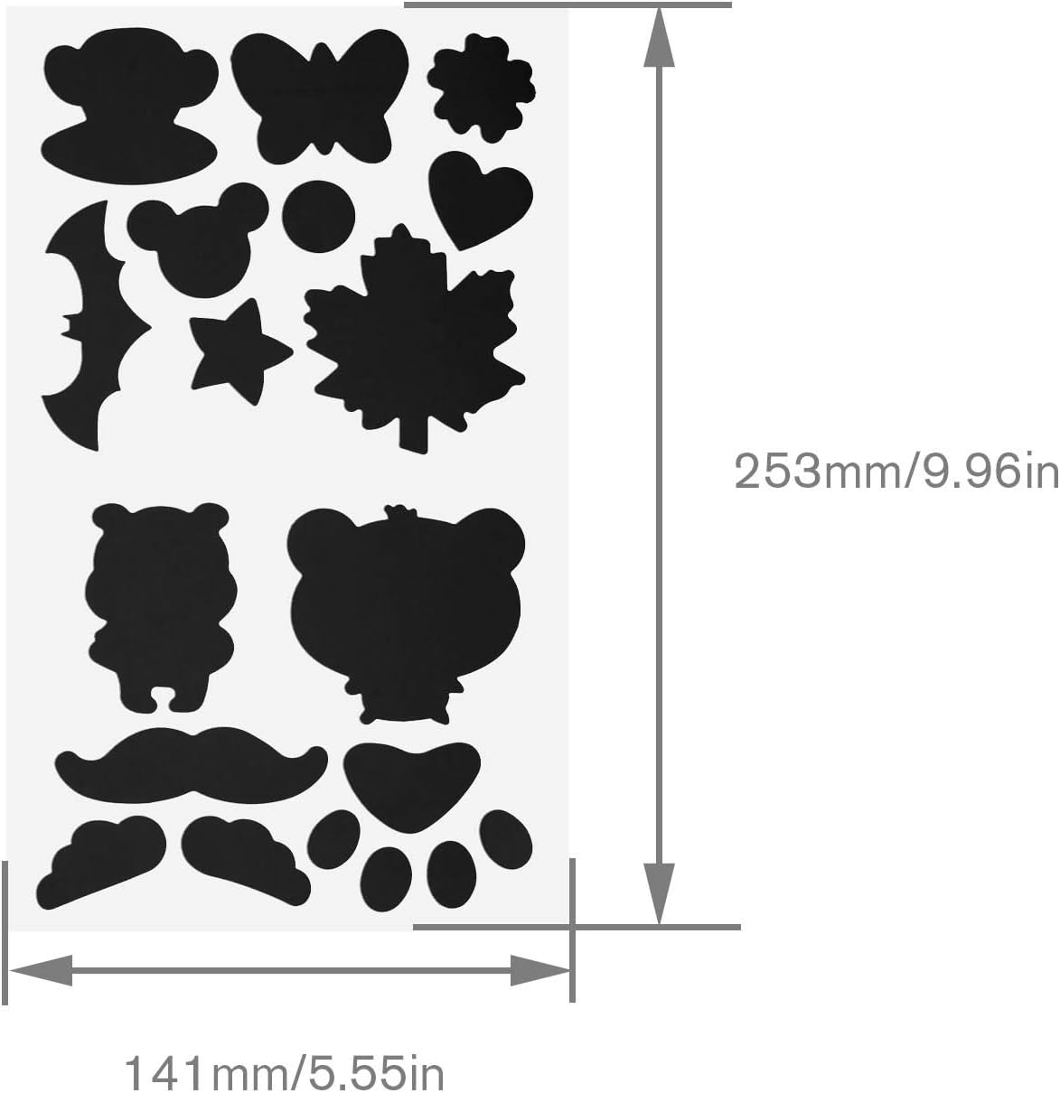 Micro Traders 8 Sheets Down Jacket Self Adhesive Patches Nylon Clothing Repair Tape Stickers Different Shapes for Tent Outerwear Sleeping Bag - 8 Colours