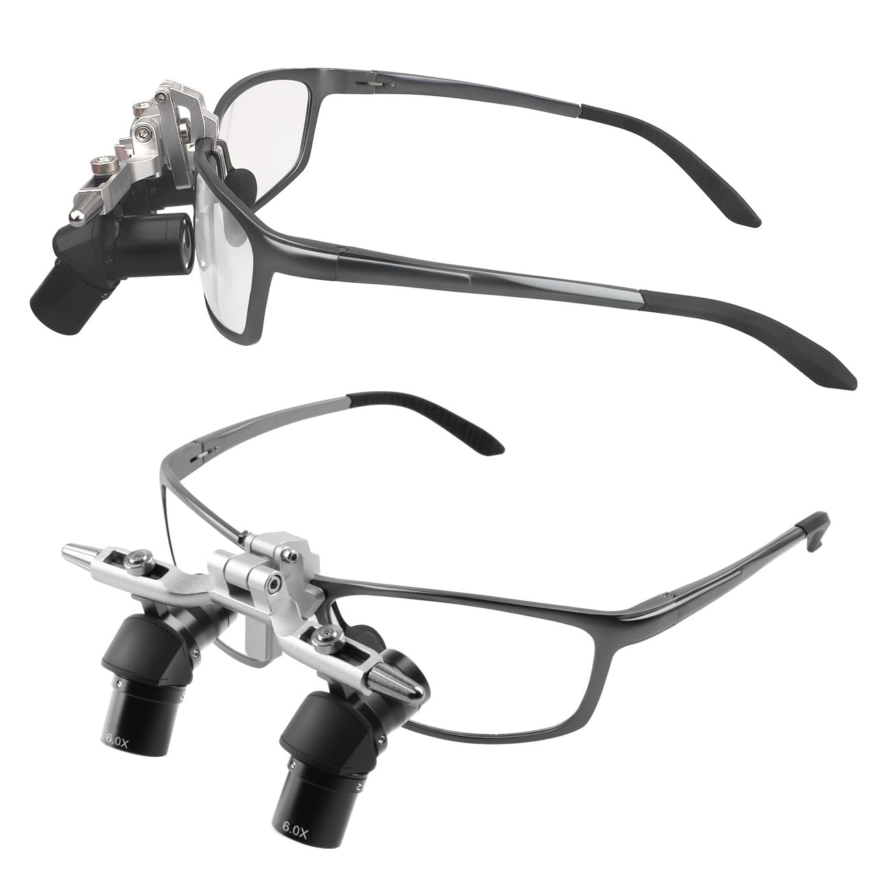 4X 5X 6X 48 ° Ergo Loupes Zoom Loupes Verstellbarer Arbeitsabstand Vergrößerungsbrille Vergrößerungswerkzeuge (6X)