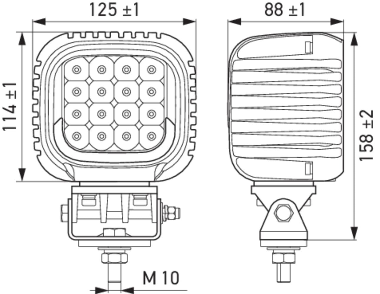 HELLA Valuefit 1GA 357 109-221 LED-Arbeitsscheinwerfer S5000 2.0-12/24V