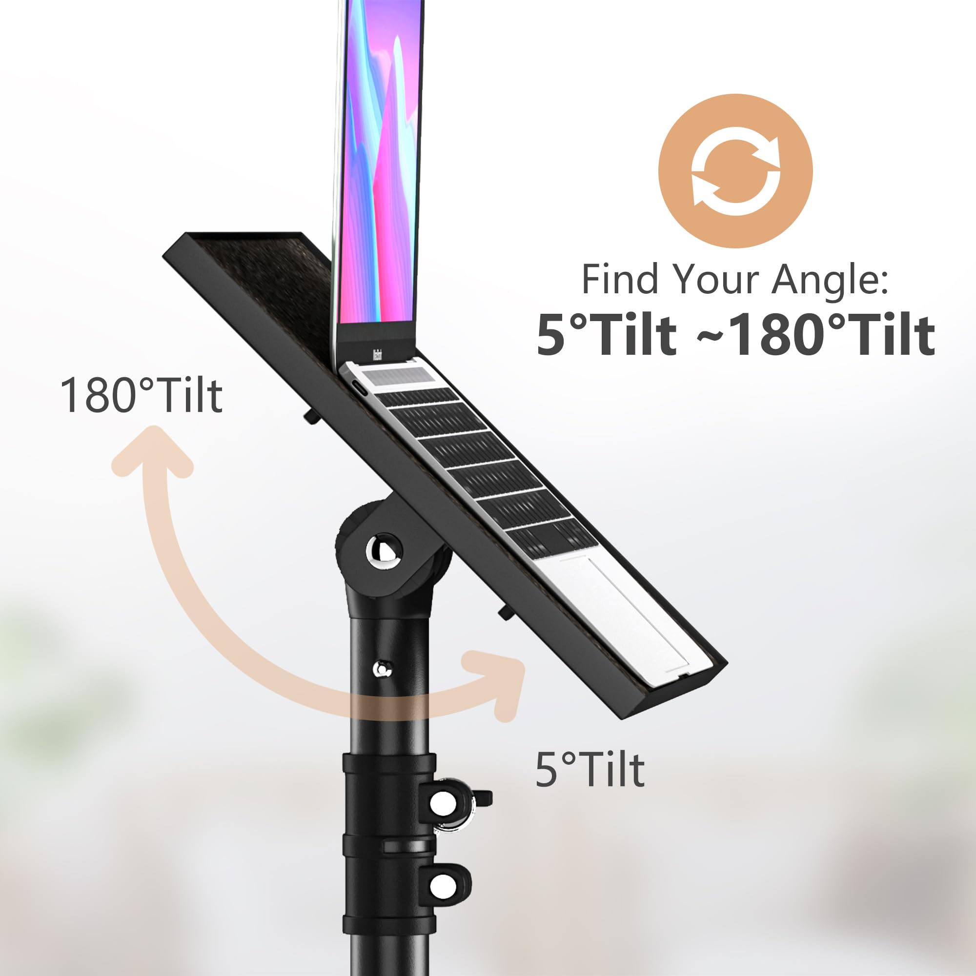 OPKING Tall Projector Stand Tripod Adjustable, Laptop Tripod Stand from 22