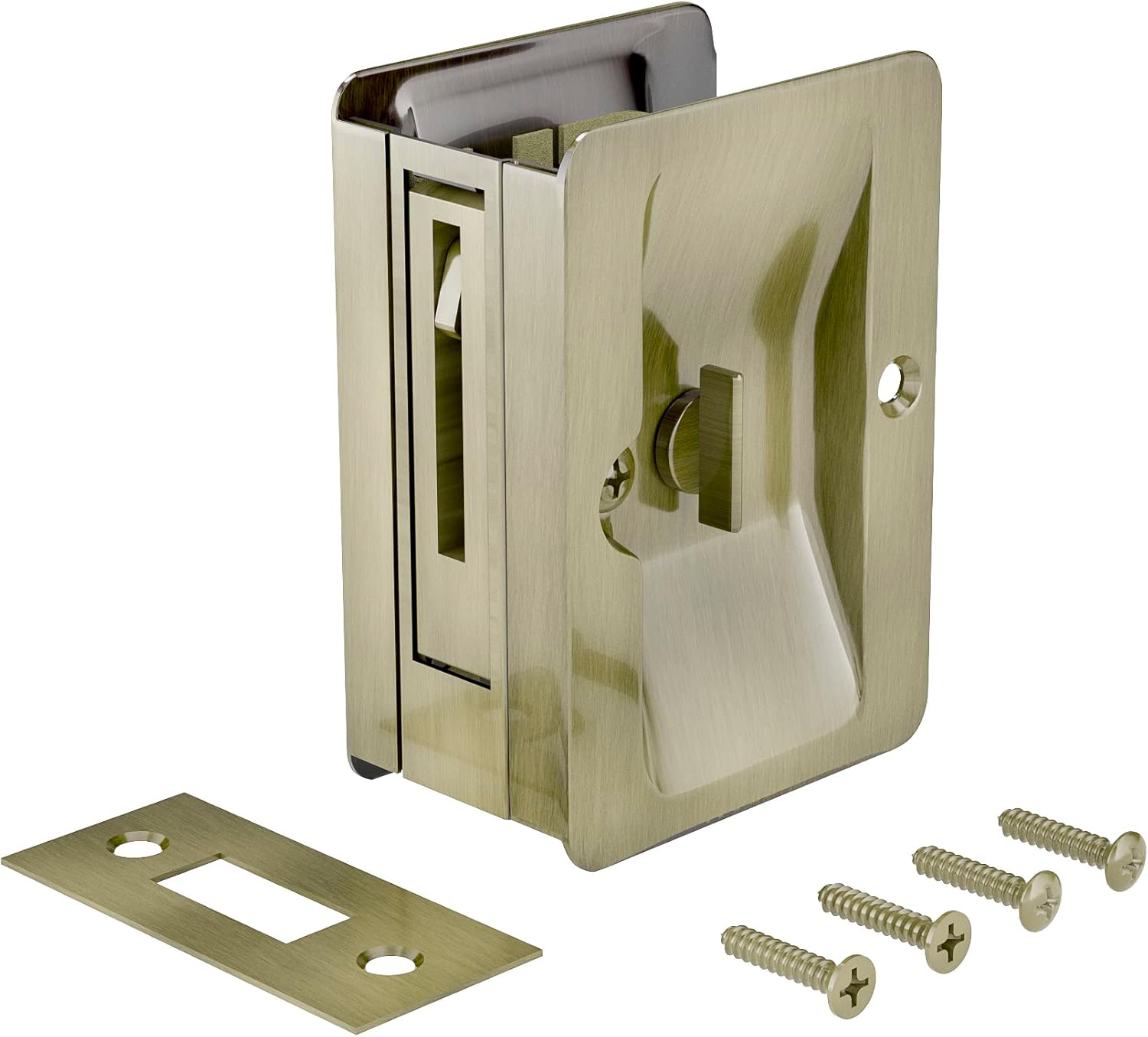 Richelieu Hardware 1701ABPSBC Onward Pocket Door Pull with Privacy Lock