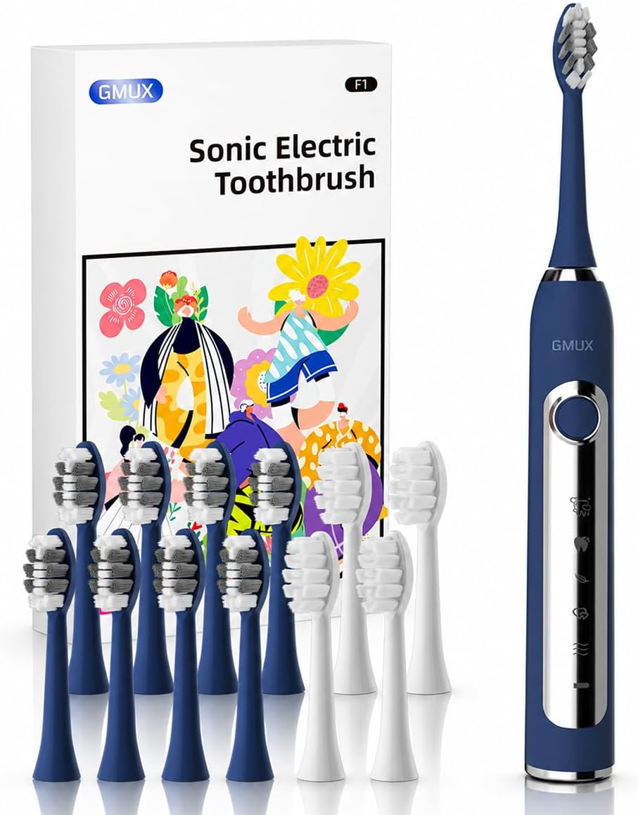 F1 Sonic Electric Toothbrush for Adults, 42000VPM for Deep Cleaning