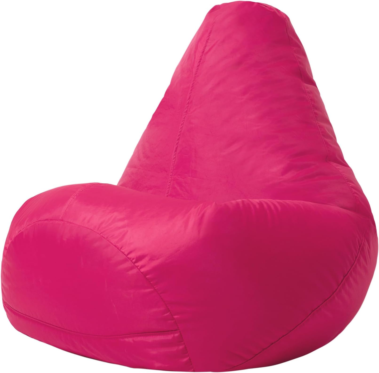 Bean Bag Bazaar High Back Recliner Bean Bag Chair, Pink, Indoor Outdoor Beanbag, Water Resistant Fabric, Large Beanbag with Filling Included, Gaming Chair, Outdoor Seating, Garden Furniture