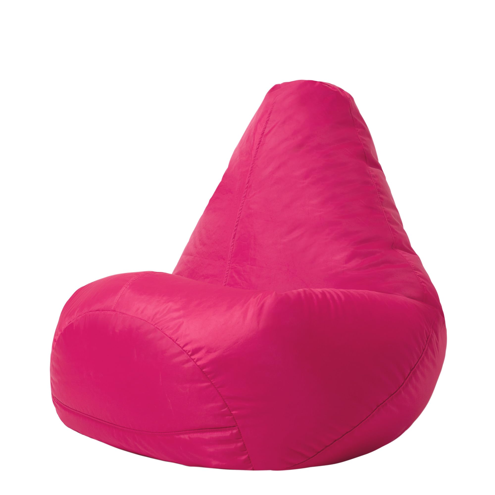 Bean Bag Bazaar High Back Recliner Bean Bag Chair, Pink, Indoor Outdoor Beanbag, Water Resistant Fabric, Large Beanbag with Filling Included, Gaming Chair, Outdoor Seating, Garden Furniture