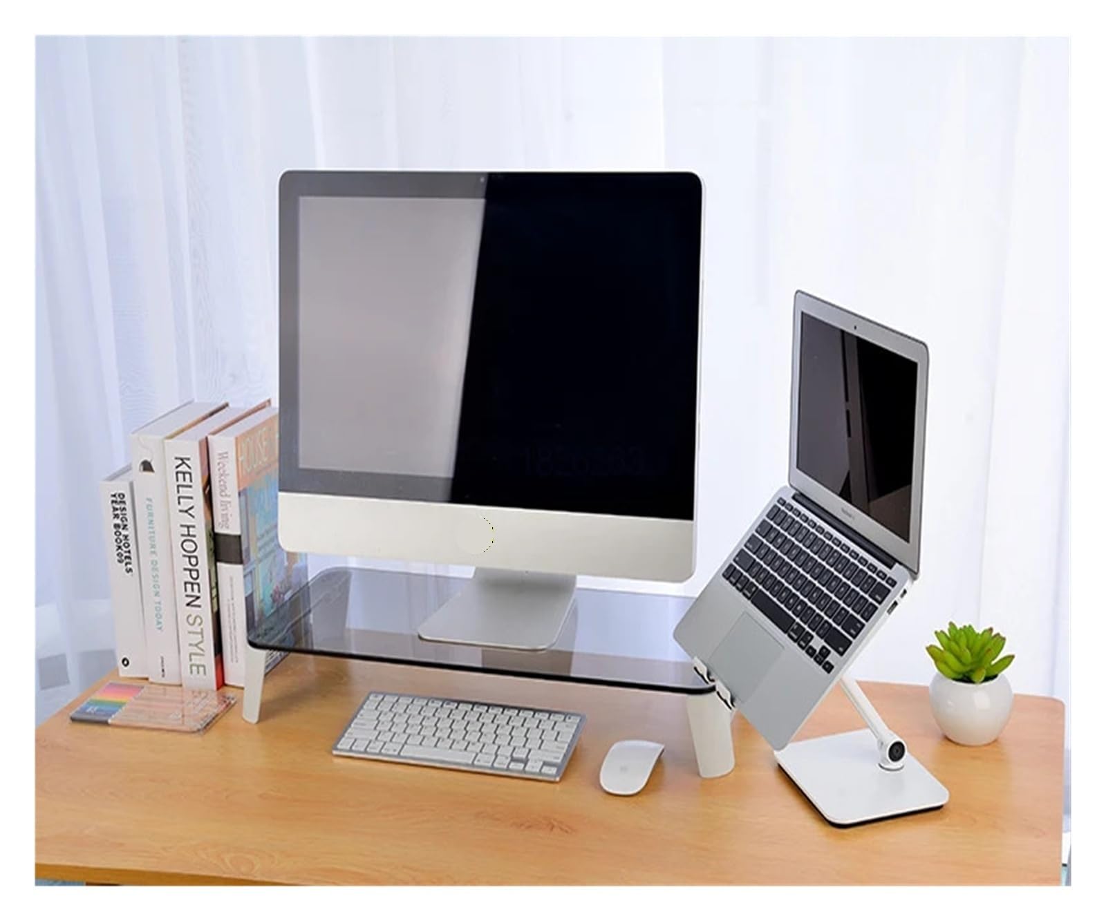 Soporte para Portátil con Hub USB 4 Puertos,30kg