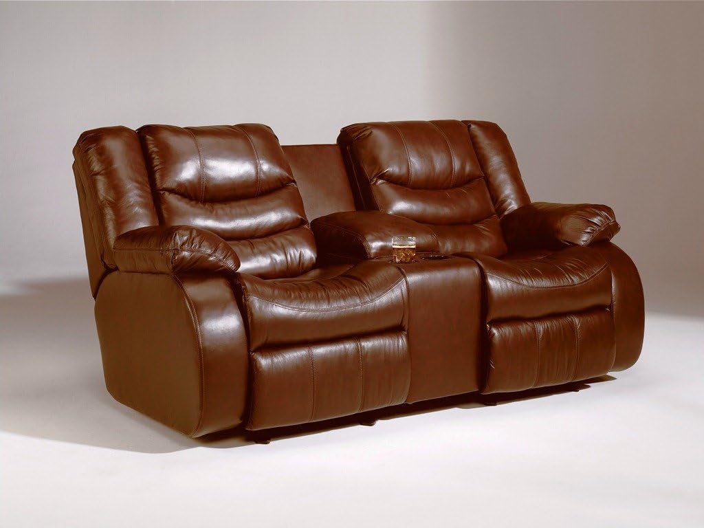 Revolution Saddle Dual Glider Reclining Loveseat w