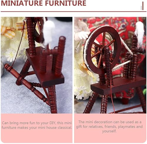 Miniatura 9 de Totority Decoración para el hogar, decoración del hogar, máquina de coser en miniatura, figura a medida, juguete de costura, herramientas de tejer,