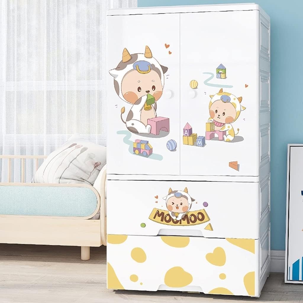 Storage Bins Drawer Cabinets Children's Wardrobe Boxes & Wardrobes(Building Block Calf,Hanging)
