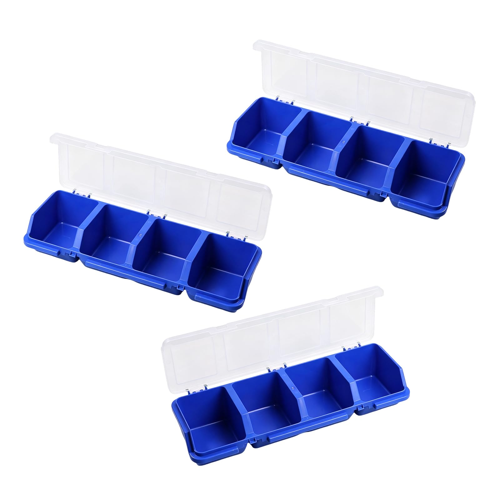 BWANGIAO Storage Box Stacking Bin With Multiple Compartments For Screws Nut Bolts And Small Hardware Parts Organizers