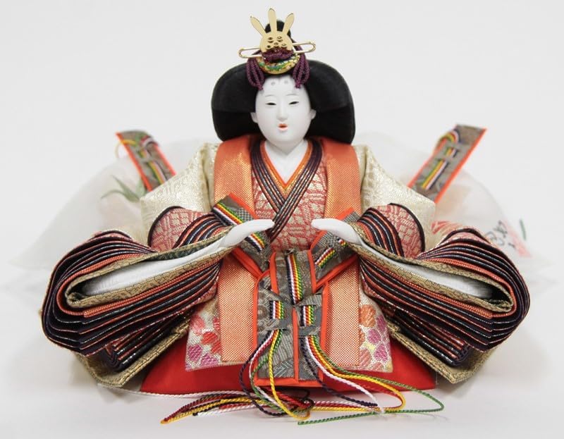 有職人形司　平安桂甫作親王飾り 雛人形親王平飾り 安藤桂甫 京雛 十一番 本金 翔山頭