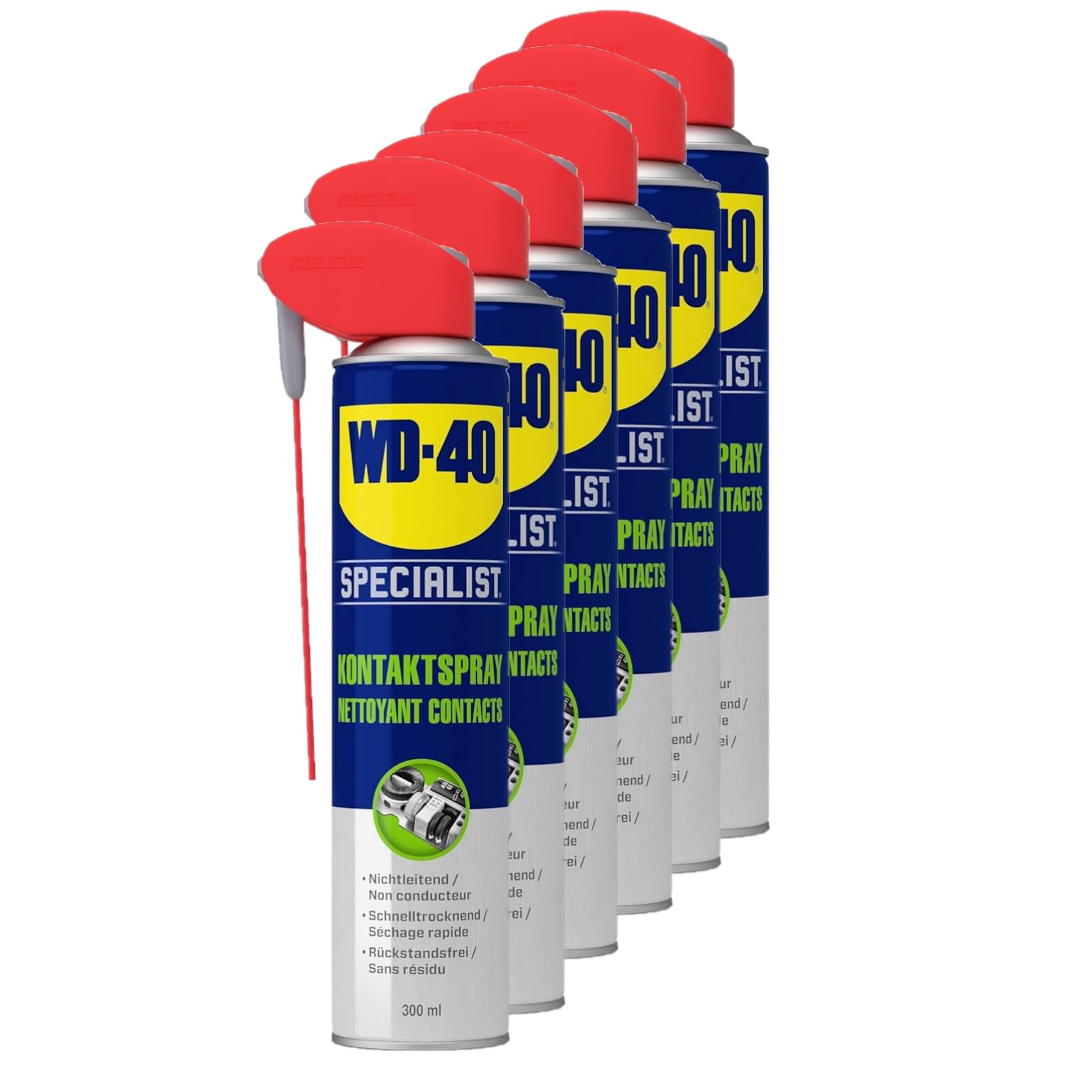WD-40 Specialist Kontaktspray Smart Straw 6x300ml
