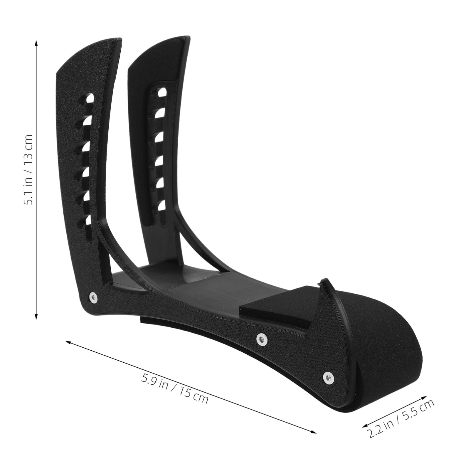 SWOOMEY Ergonomic Adjustable Foot Stool for Electric Guitar Players Lightweight Padded Leg Stand with Protective Clips for Practice Live Performances and Recordings