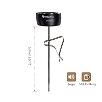 Vista 3 de MiiCoffee Termómetro digital de espuma de leche con clip, accesorios para máquina de café expreso para cocinar leche al vapor (Fahrenheit)