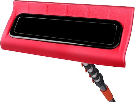 20 FT Telescoping Roof Rakes for Snow Removal (Up to 26 Ft Standing Reach) | S-Shape Scratch-Free Snow Shovel Tool for House