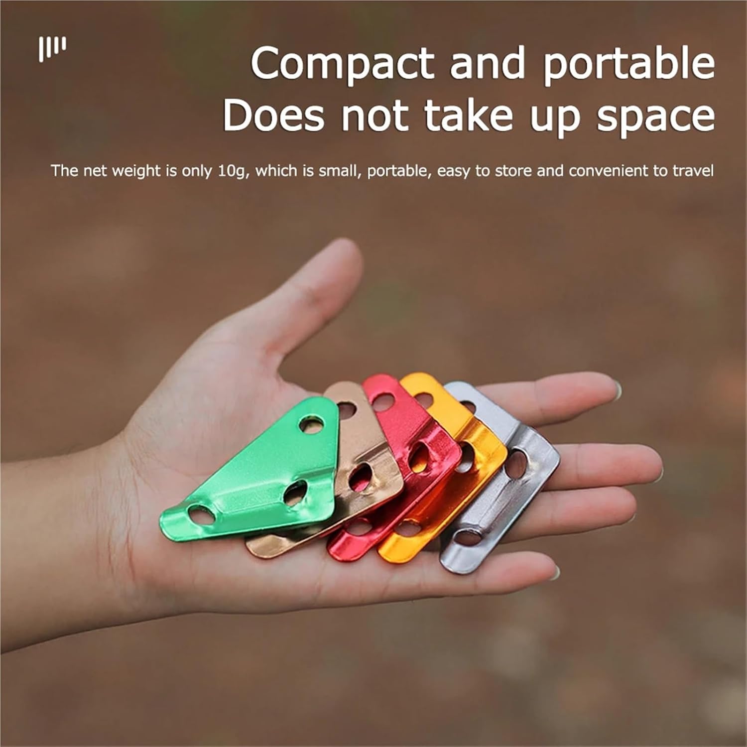 Rope Tensioner 20pcs Awning Fixing Buckle Alunimum Alloy Cord Rope Buckles 3 Holes Guy Line Rope Adjusters Cam Jam Cord Tighteners(Light Brown)