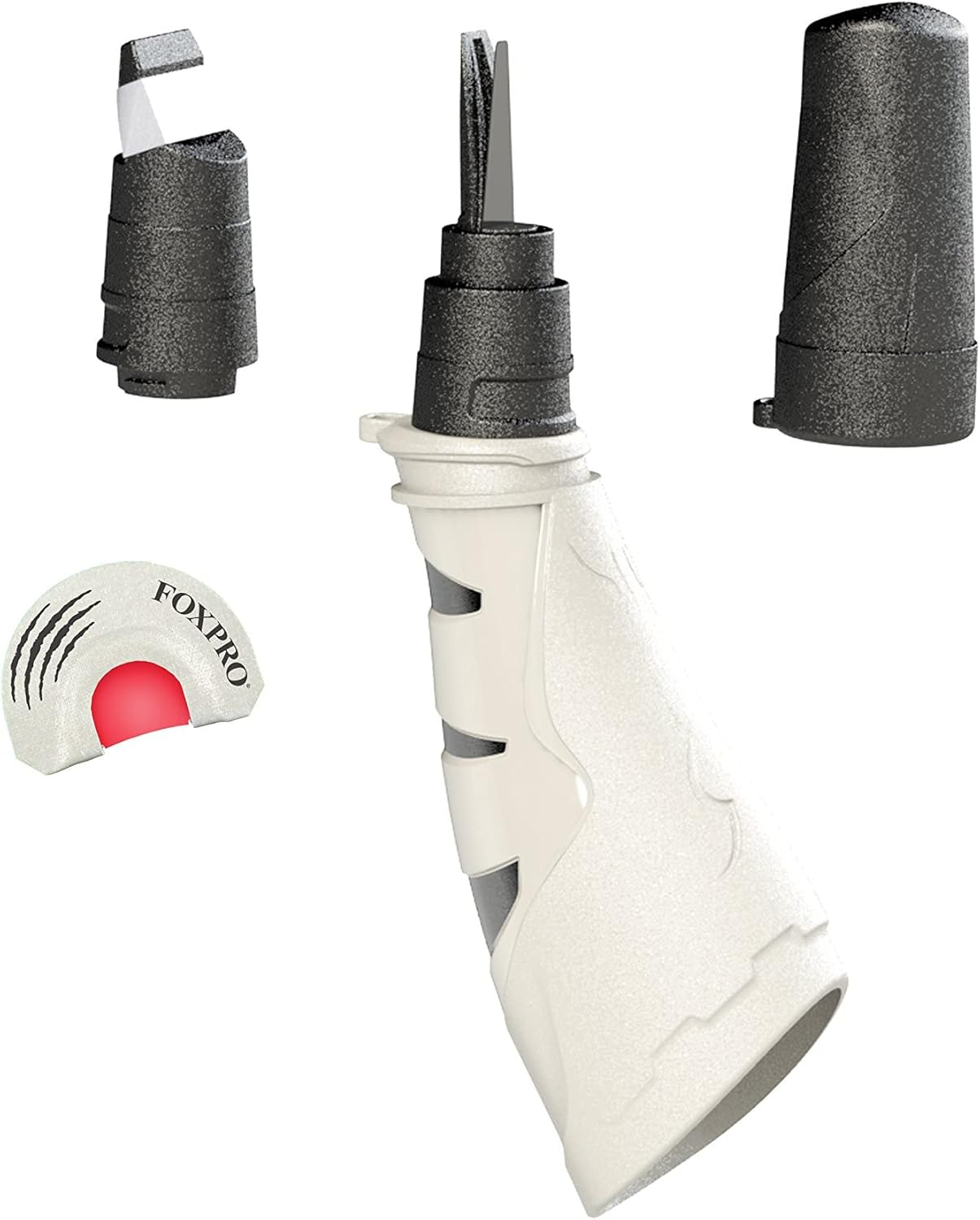 FOXPRO Mr. Mouthy Predator Hand Call with Horn Howler, 1 Open Reed Howler, 1 Double Reed Coyote Diaphragm and 1 Later Mouthpiece Howler