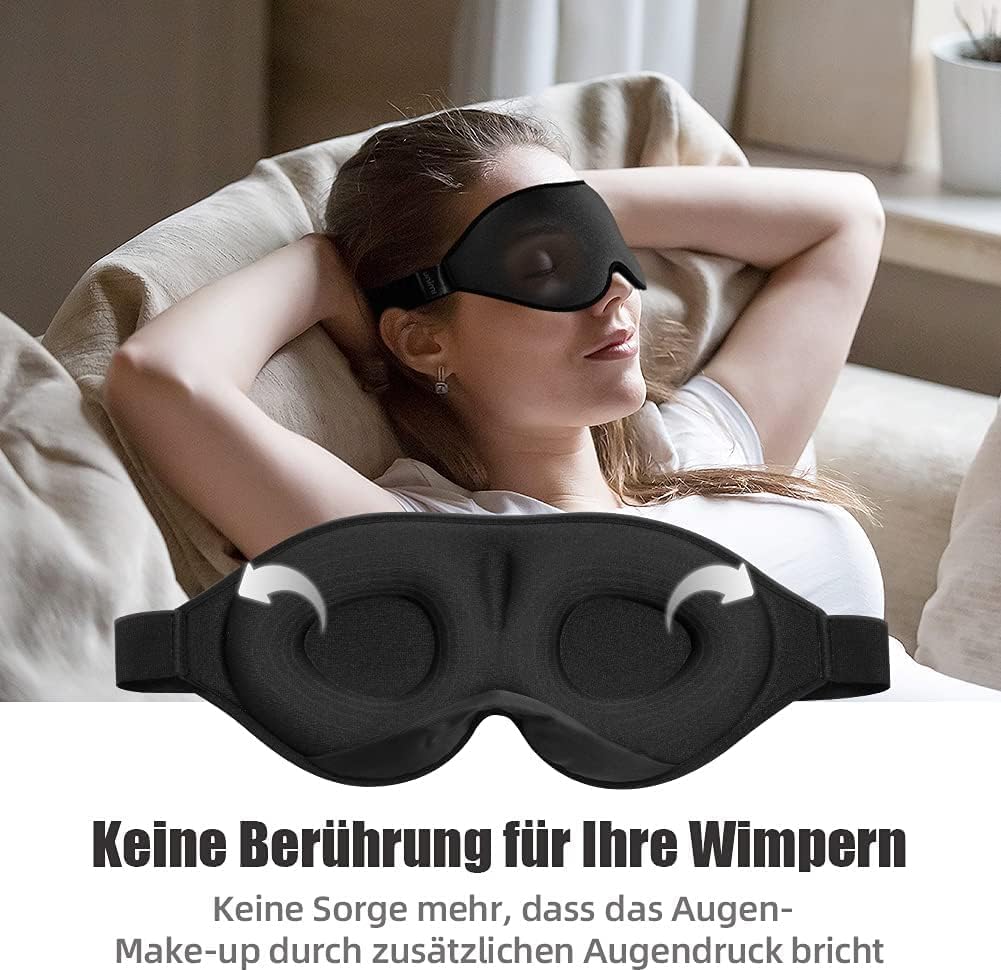 Slaapmasker voor de ogen - Voor mannen en vrouwen - 3D slaapmasker voor