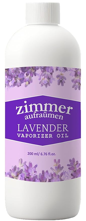 Zimmer Aufraumen Aroma diffuser oil (200 ml) for home fragrance- used as Vaporiser Oil in electric/T light Diffuser Lamps, Humidifiers, Oil Burners (200 ML, Lavender)