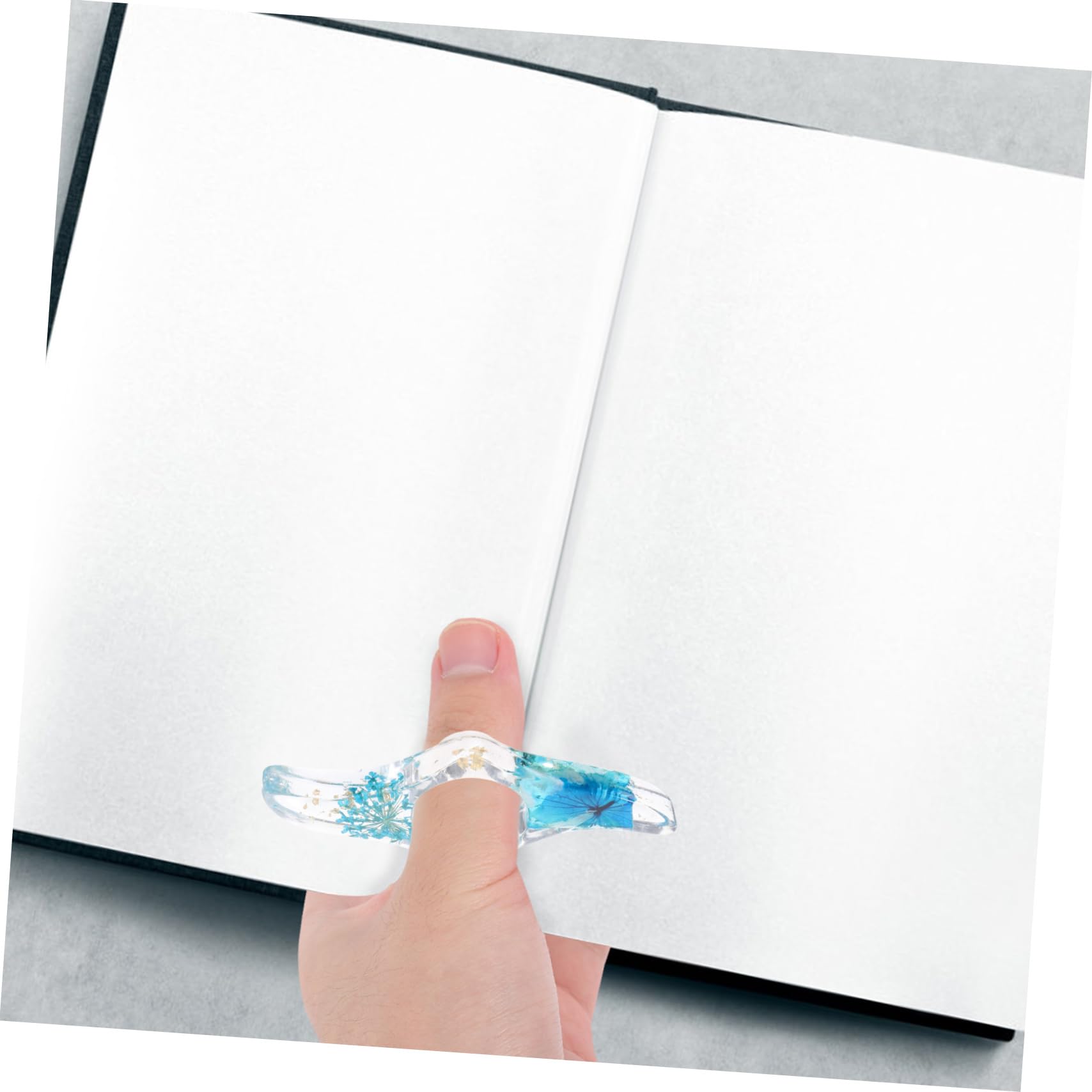 Porta Pagine di Libri in Plastica Resistente, Supporto di Lettura Multifunzione Foro Levigato