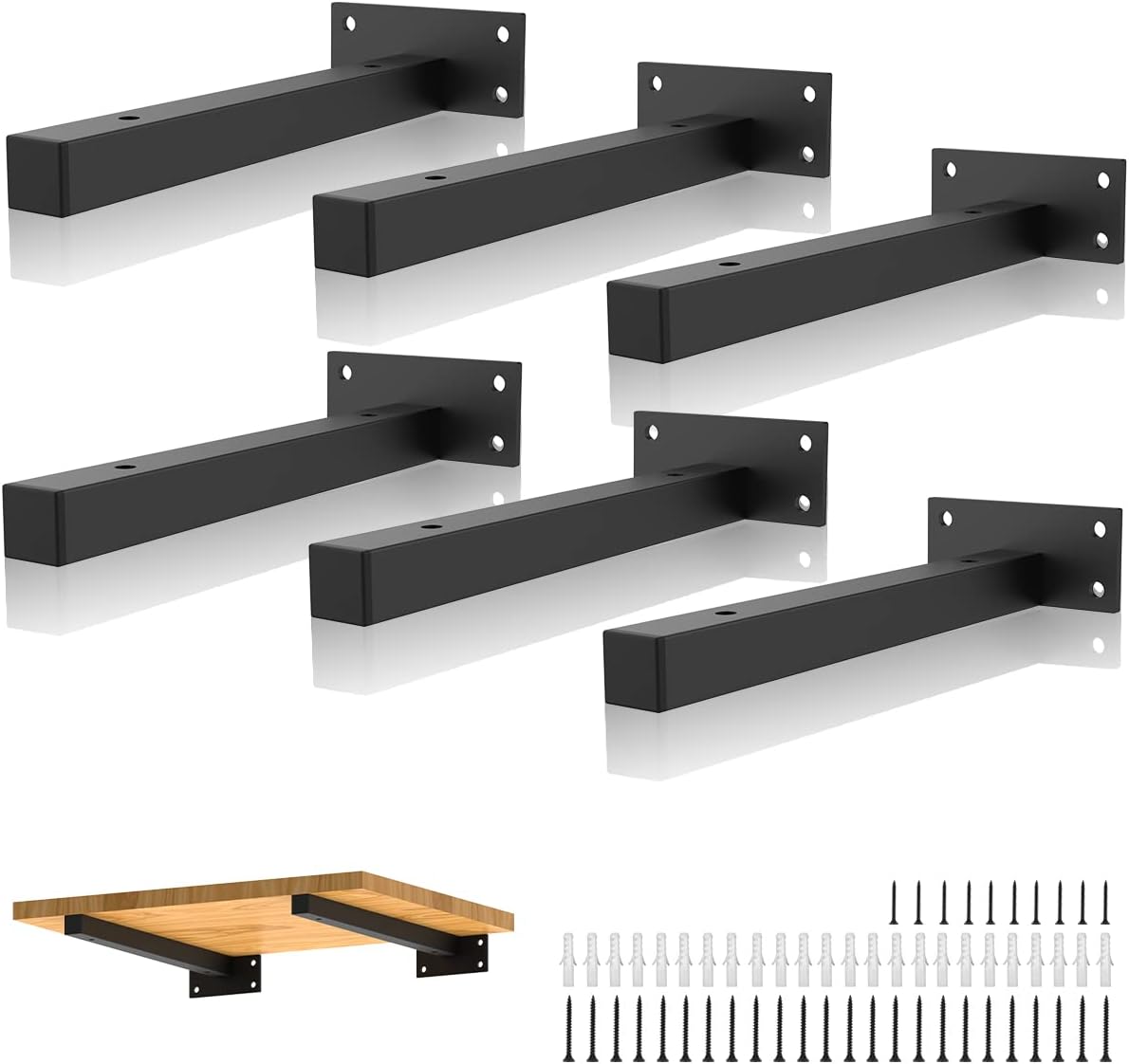 Shelf Brackets 6 Inch, Heavy Duty Floating Shelving Ghana Ubuy