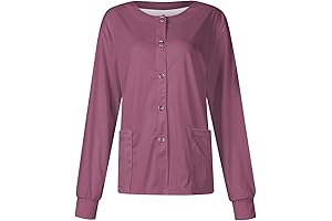 Women's Christmas Scrub Jackets: Warm and Festive for Holiday Spirit