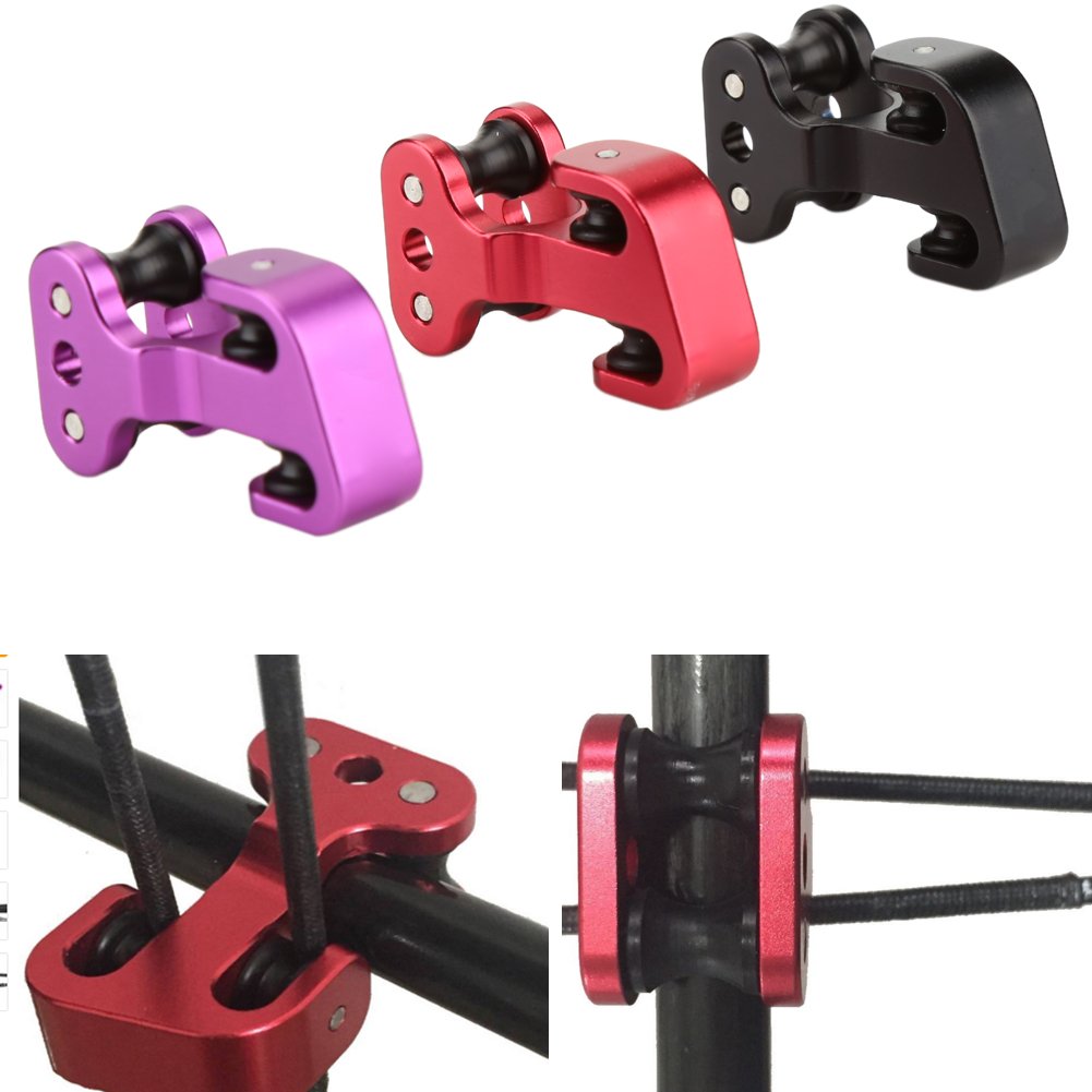 Tiro Con Arco Cable Slide Flecha Compuesto Bow String Splitter Roller Glide Negro