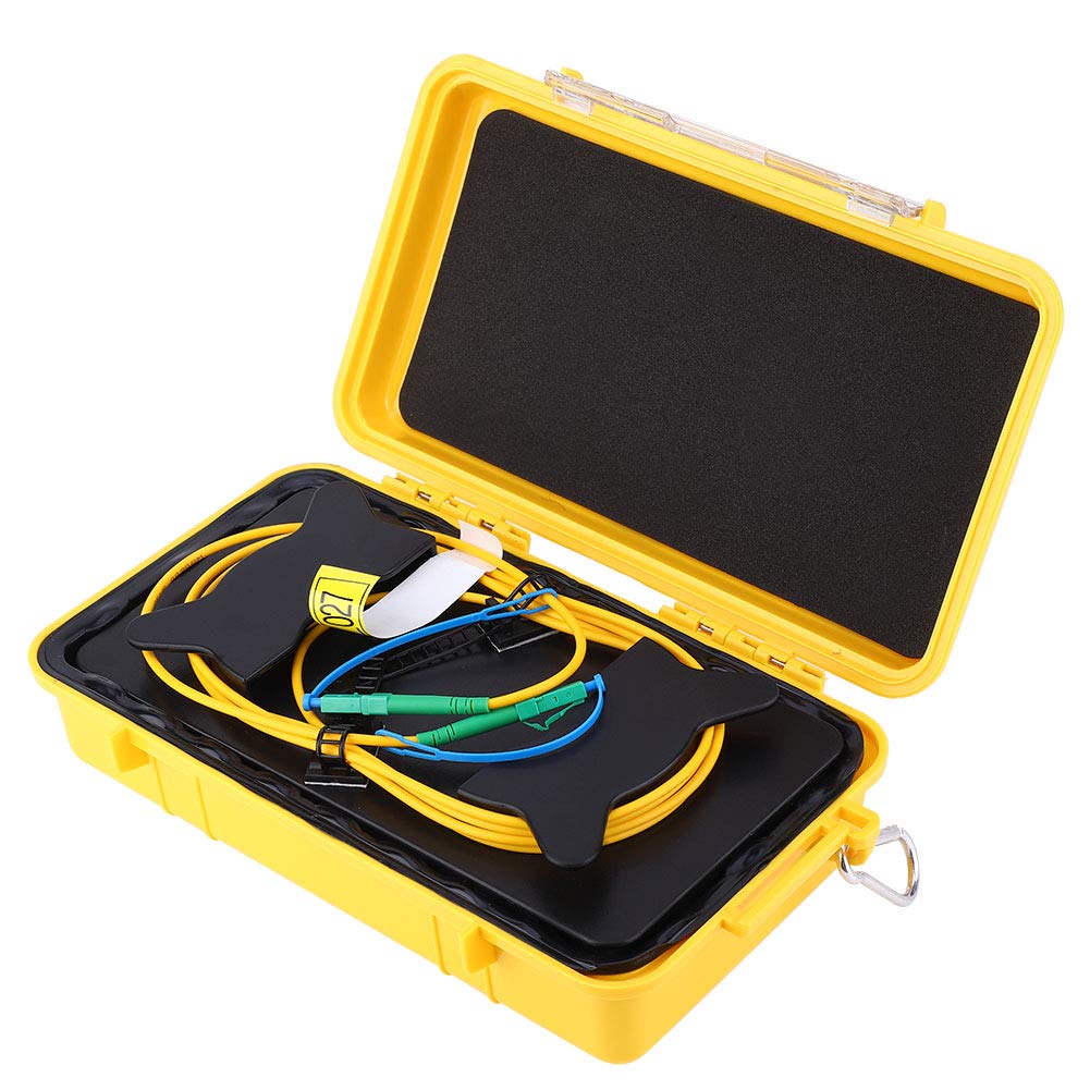 Câble de lancement OTDR professionnel 2000 m monomode haute performance à fibre optique avec zone morte pour des tests OTDR précis, avec coffret de rangement