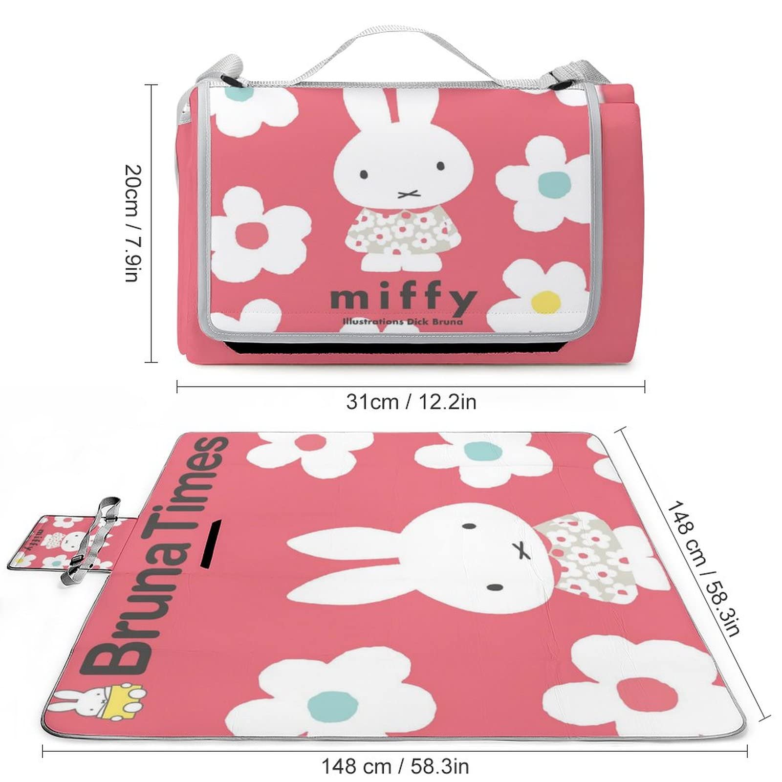 BAGGU ピクニック ブランケット　シート　敷物　Miffy ミッフィー 楽天市場】miffy レジャーシート L 90×180cm | 2人用 レジャー