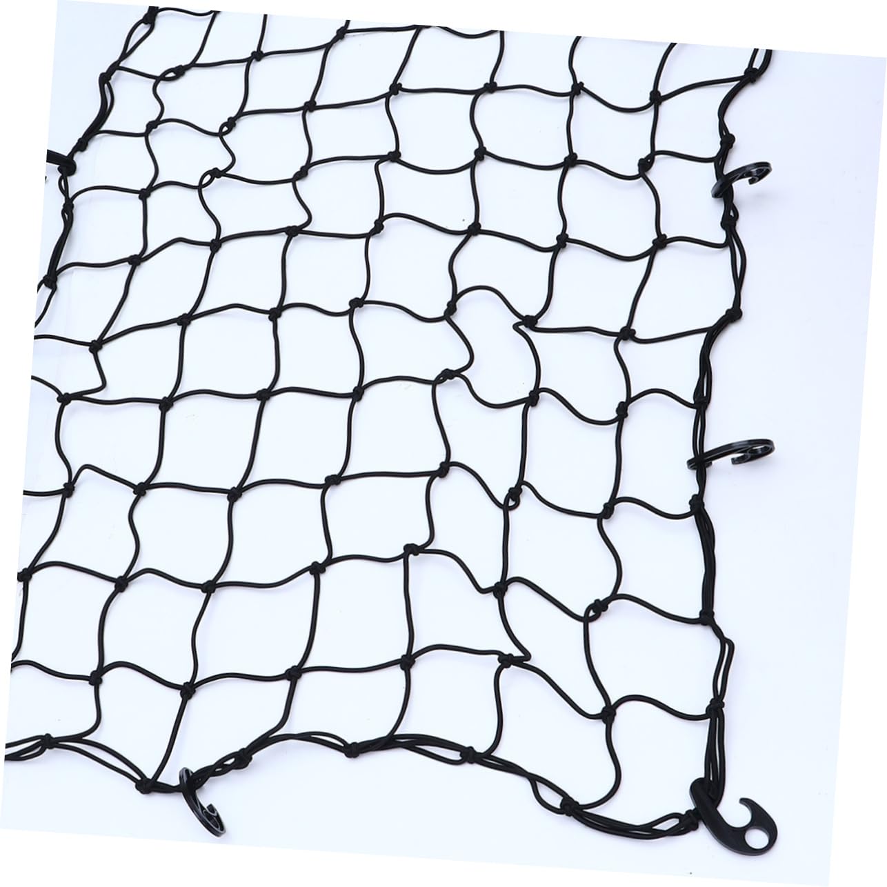 Ciieeo Filet à Bagages Élastique en Caoutchouc pour Toit de Voiture Filet de Rangement Crochets Noir pour Voyage et Rangement