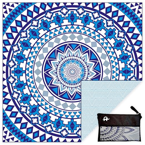 Elite Trend Microfiber Beach Towel 72x72 Blue