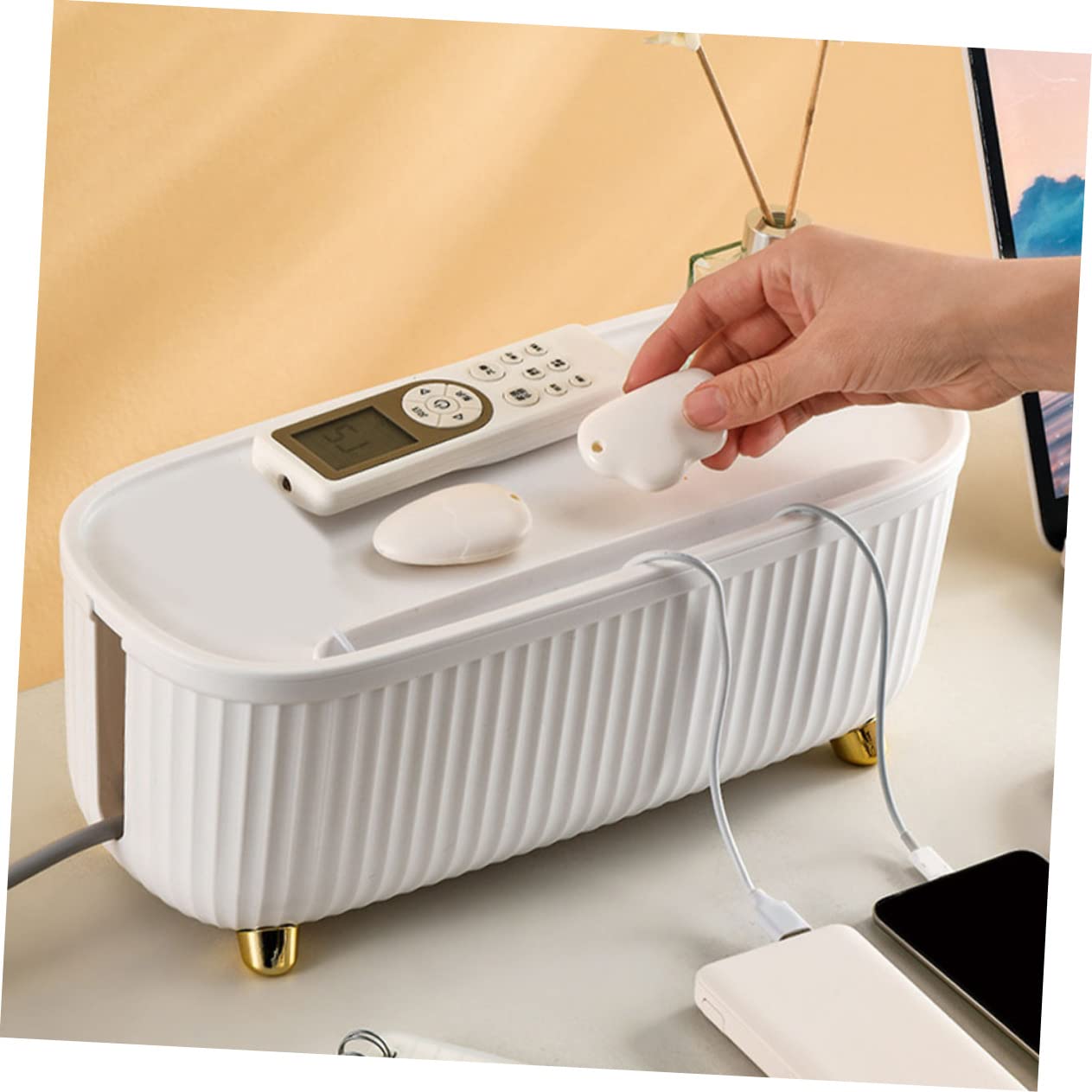 Steckdosenkasten Weiß aus Abs mit Großer Kapazität, Kabelbox
