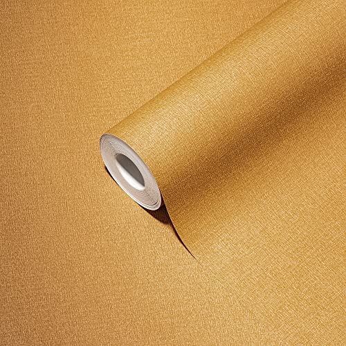 Livingwalls Travel Styles Non-Woven Wallpaper - Simple Wallpaper in Yellow - Tropical Wallpaper for Various Rooms in 10.05 m x 0.53 m - Image 2