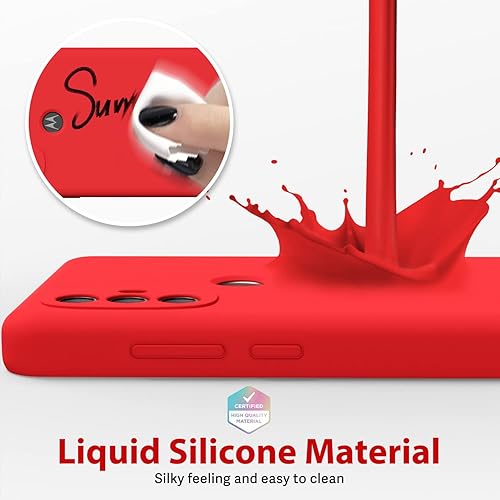 Miniatura 4 de Oaxkco Motorola Moto G Power 2022 - Funda de silicona con protector de pantalla, para mujeres y niñas, bonita funda de teléfono con funda de cámara,